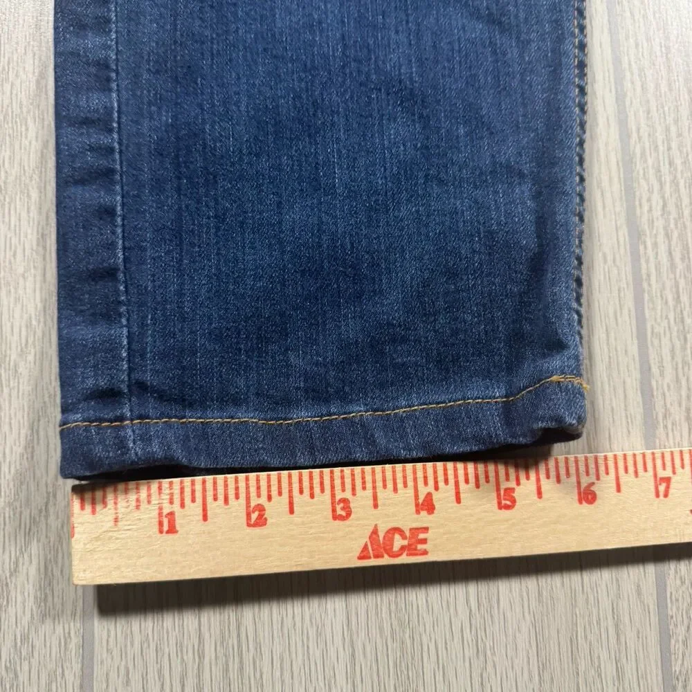 Dearborn Denim Jeans Straight Leg Women’s 33 x 29 Med Wash Stretch Made in USA